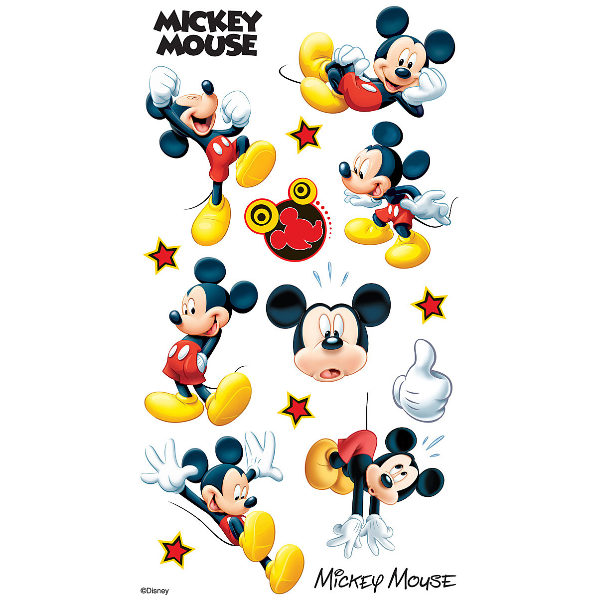 Disney Mickey Mouse Stickers Fangeplustm Diy Disney Mickey Mouse Classic Removable Art Mural