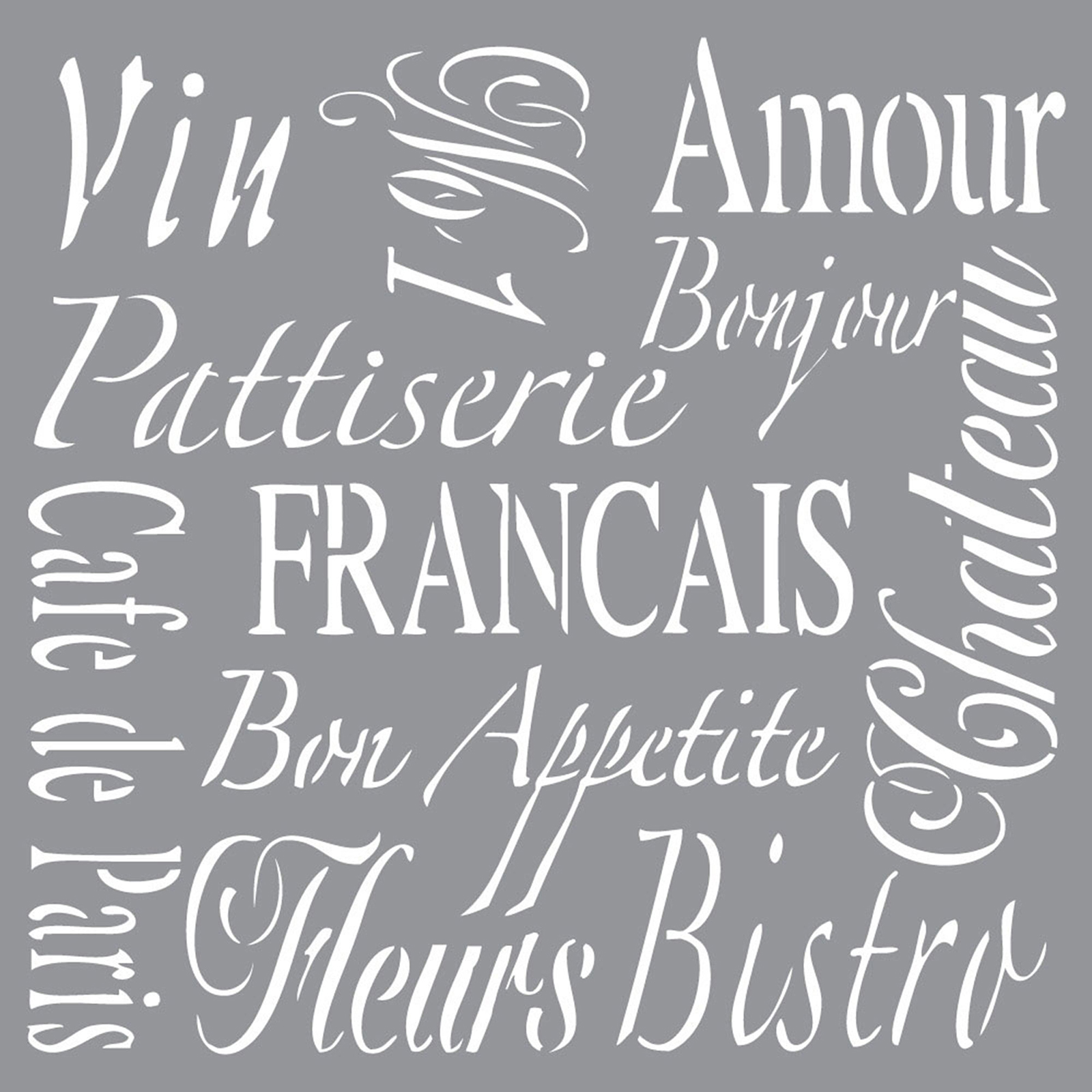 Buy the Americana® Decor® Stencil, French Living at Michaels