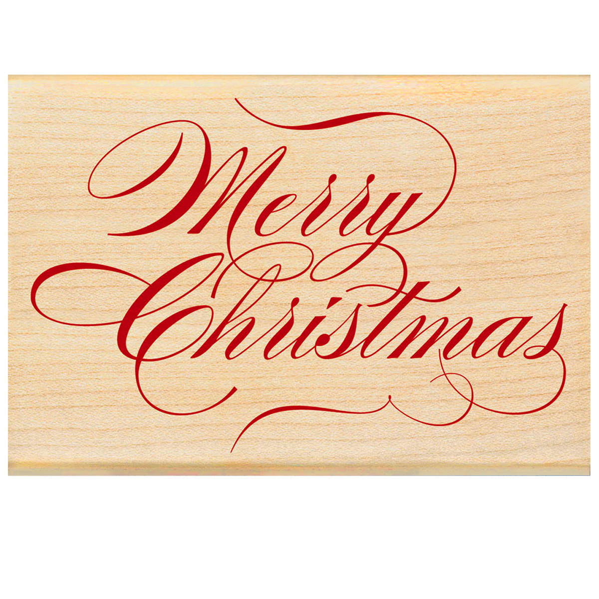 Inkadinkado® Merry Christmas Wood Stamp