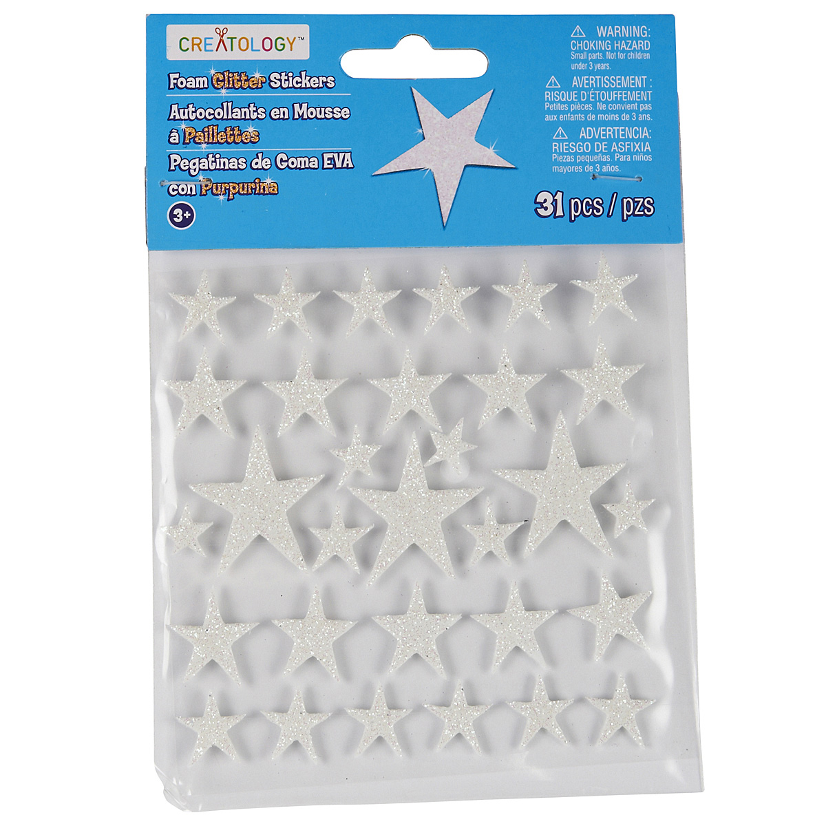 Creatology™ Foam Glitter Stickers Stars