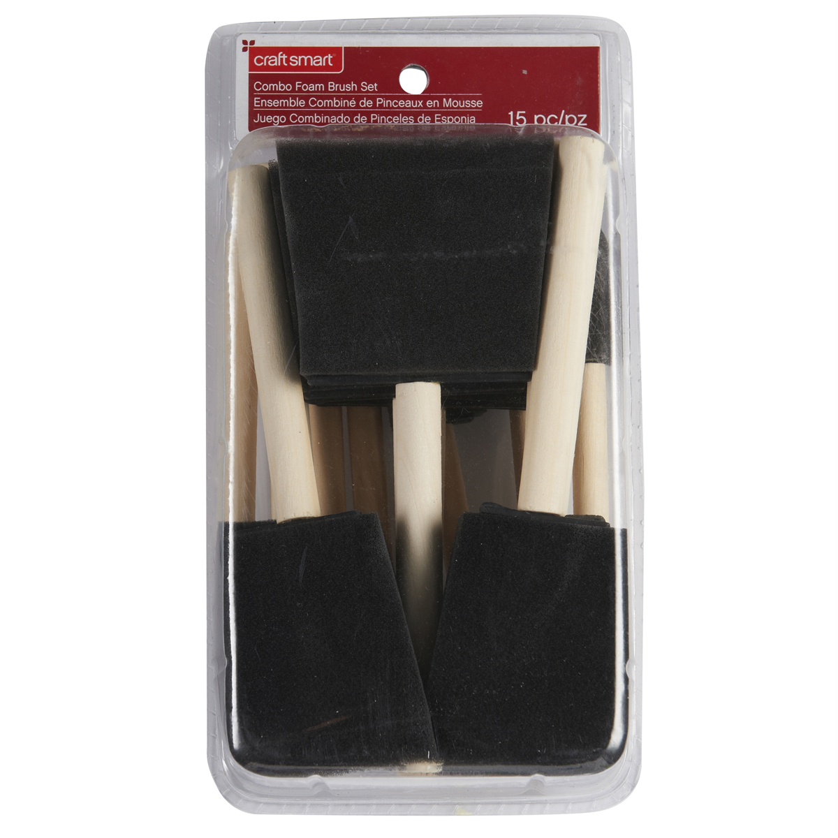 Foam Brush Value Set By Craft Smart®, 15 Pack