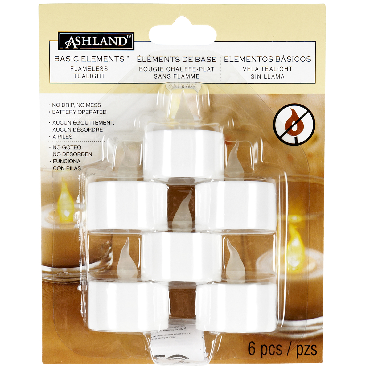 Ashland® Basic Elements™ LED Tea Lights Multipack