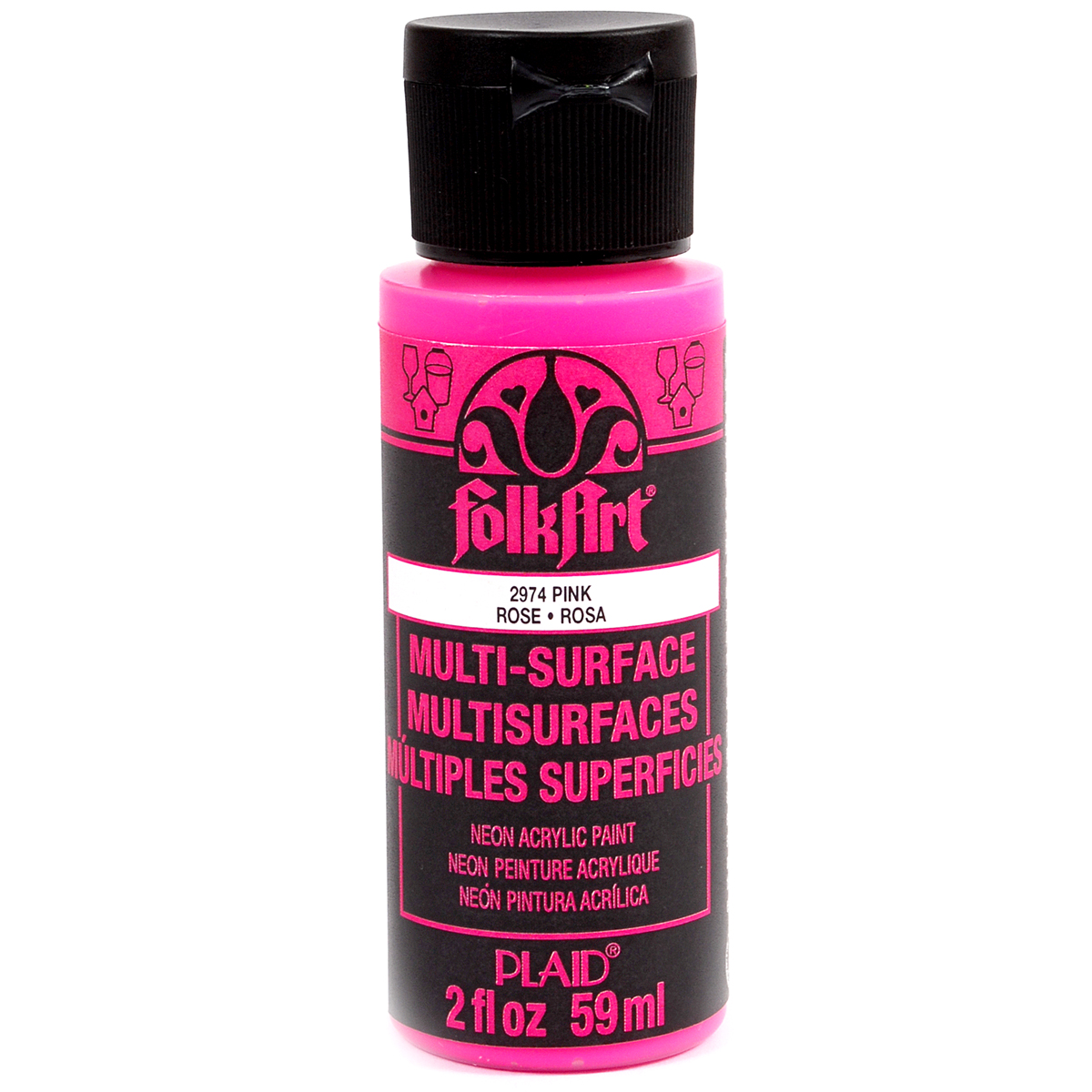 FolkArt® MultiSurface Neon Glow Acrylic Paint