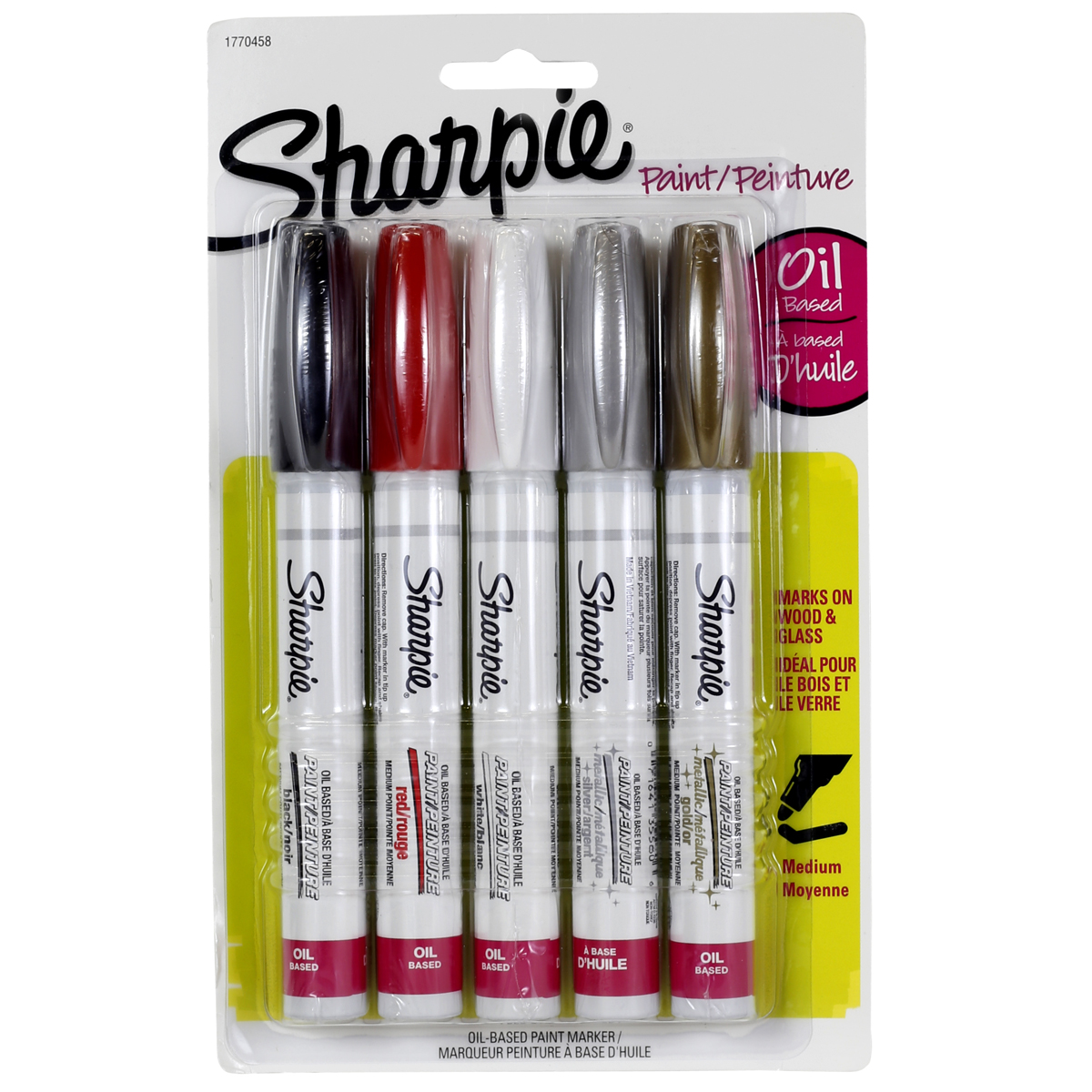 Sharpie® OilBased Paint Markers, Medium Point Basic Set