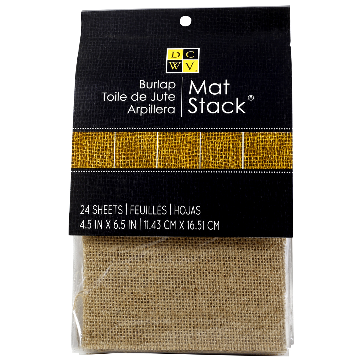 DCWV® Burlap Mat Stack
