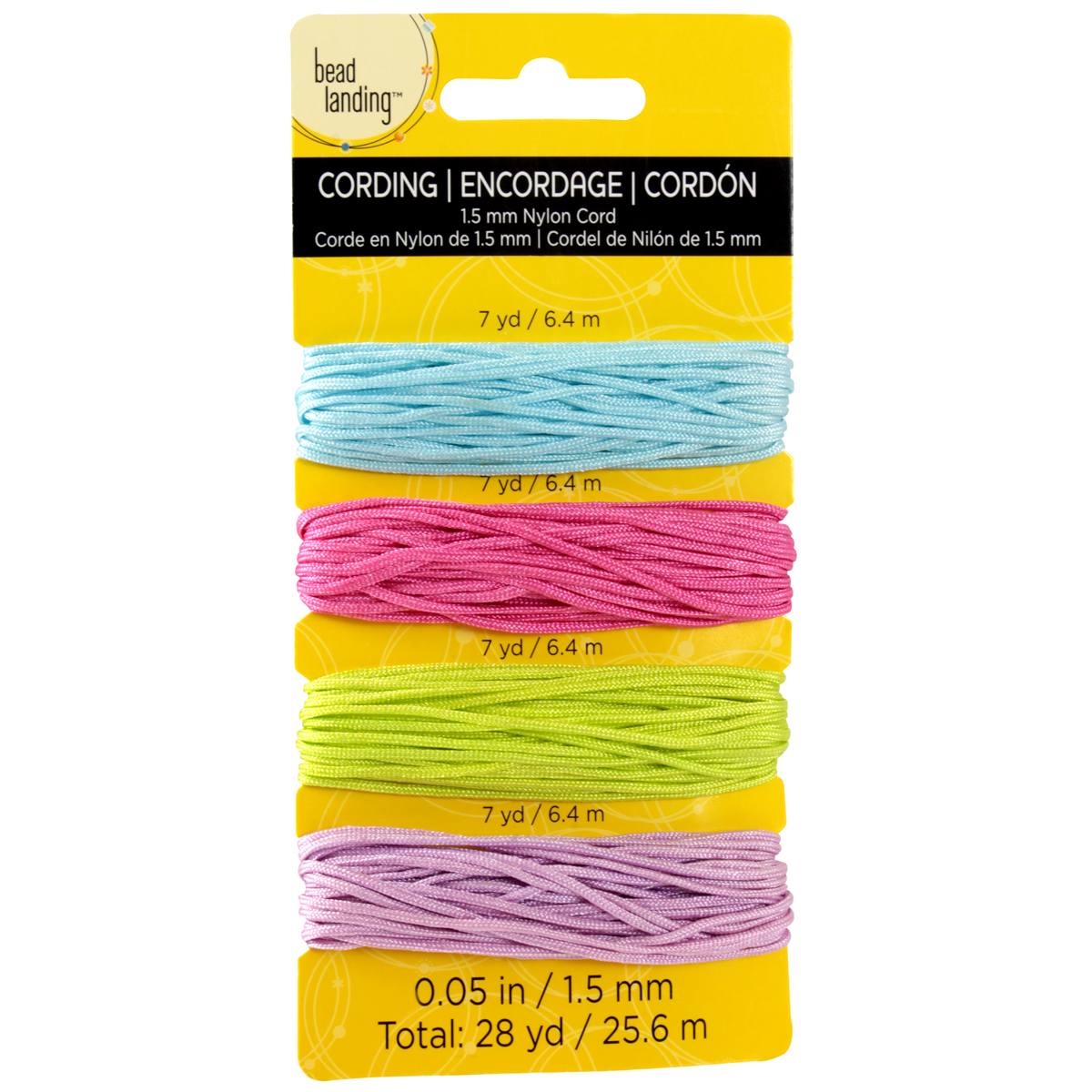 Bead Landing™ Nylon Cord, Pastels