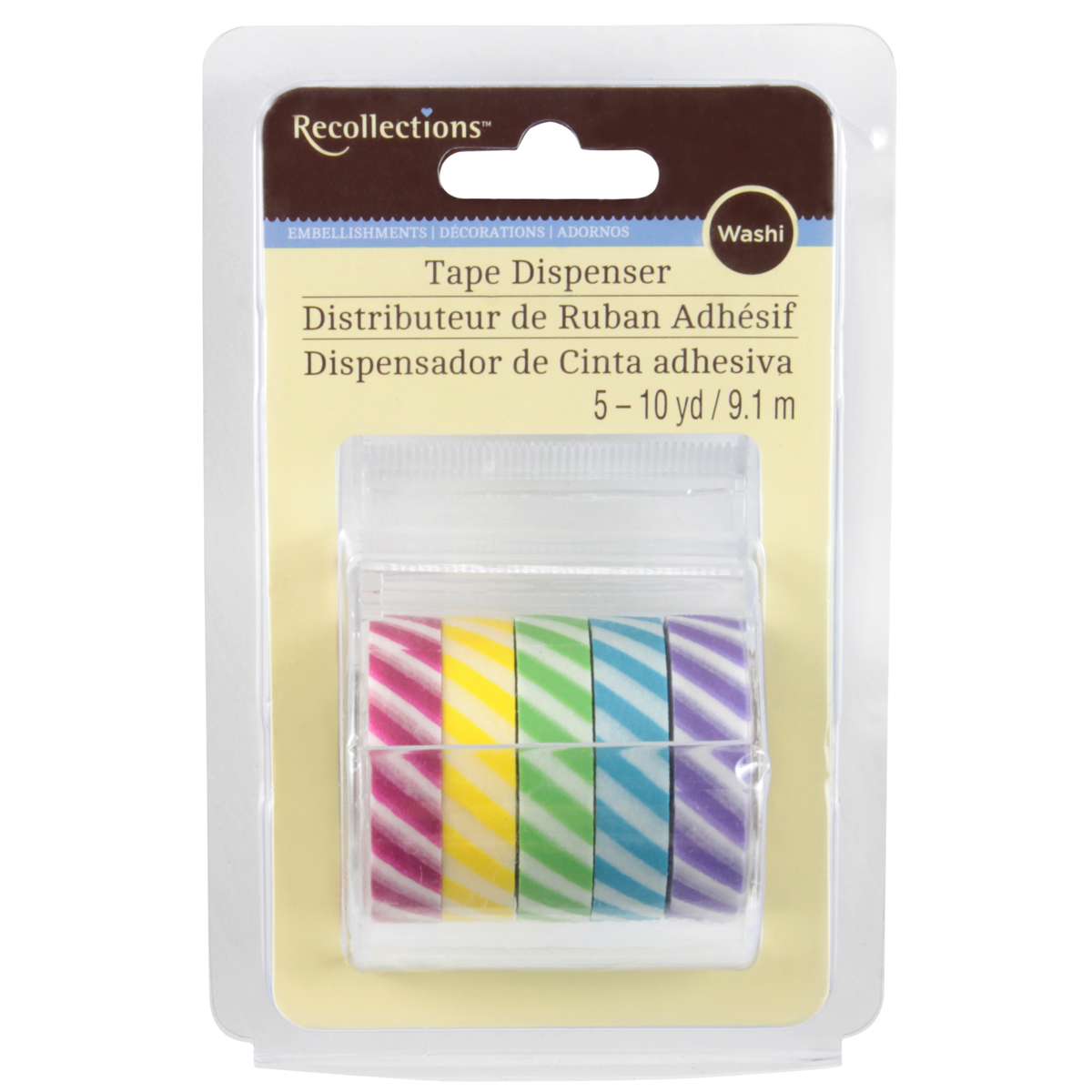 Recollections™ Washi Tape Dispenser, Diagonal Stripes