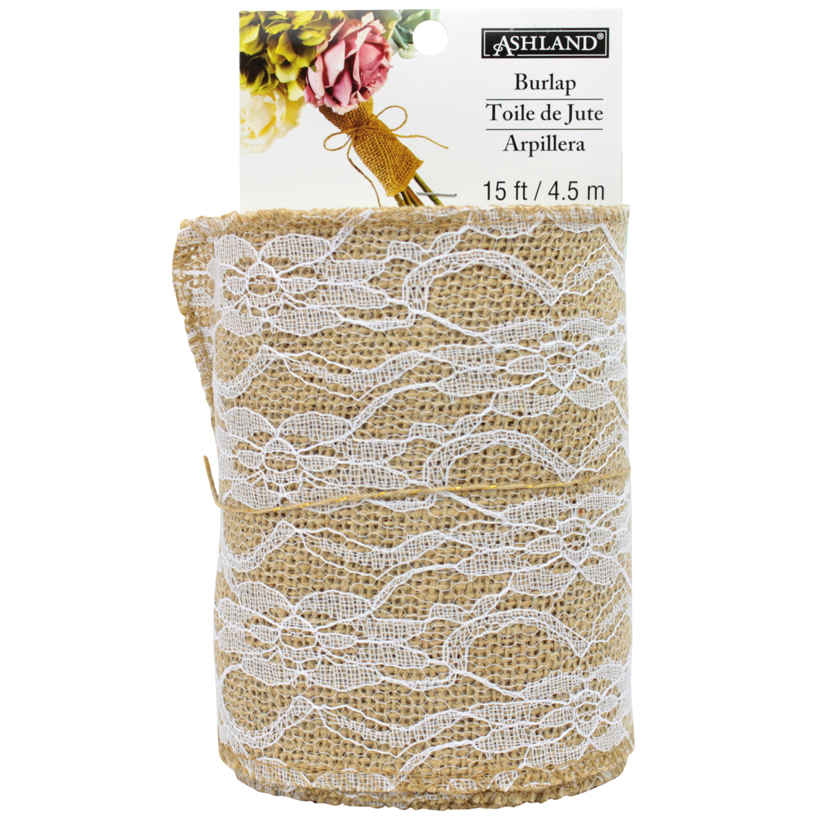 Burlap With Lace Overlay by Ashland™