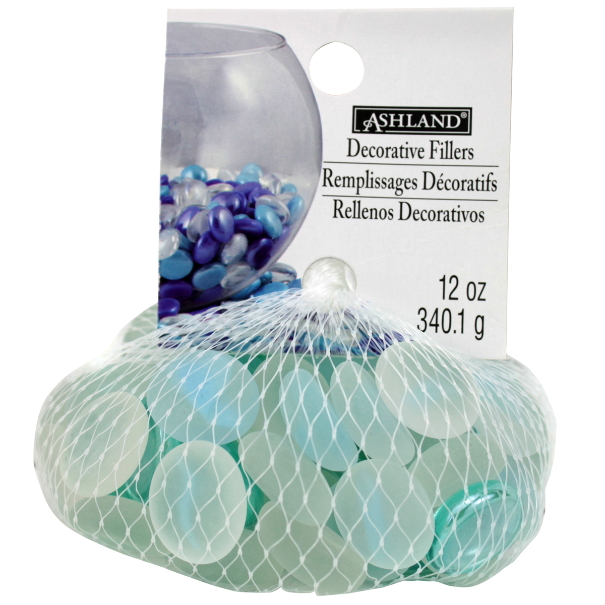 Ashland® Glass Gems, Aqua 12 oz.