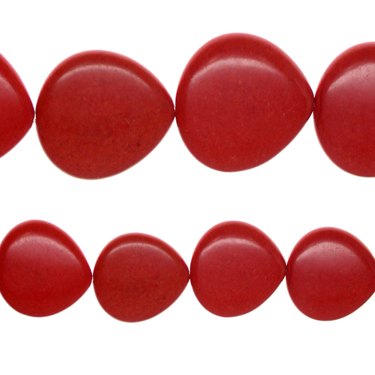 Bead Gallery® Red Dyed Teardrop Beads