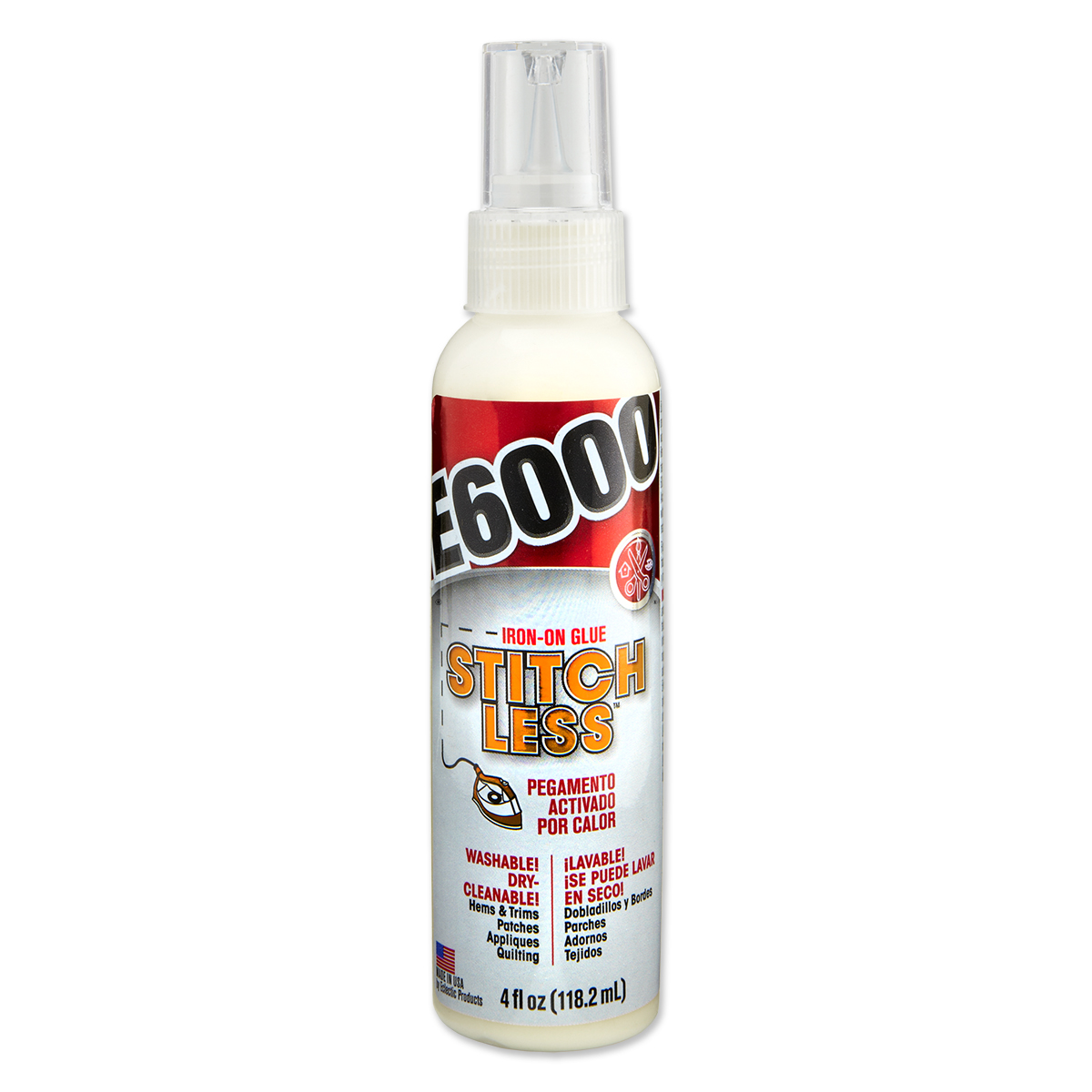 E6000® Stitchless Iron-on Adhesive, 4 Fl. Oz.