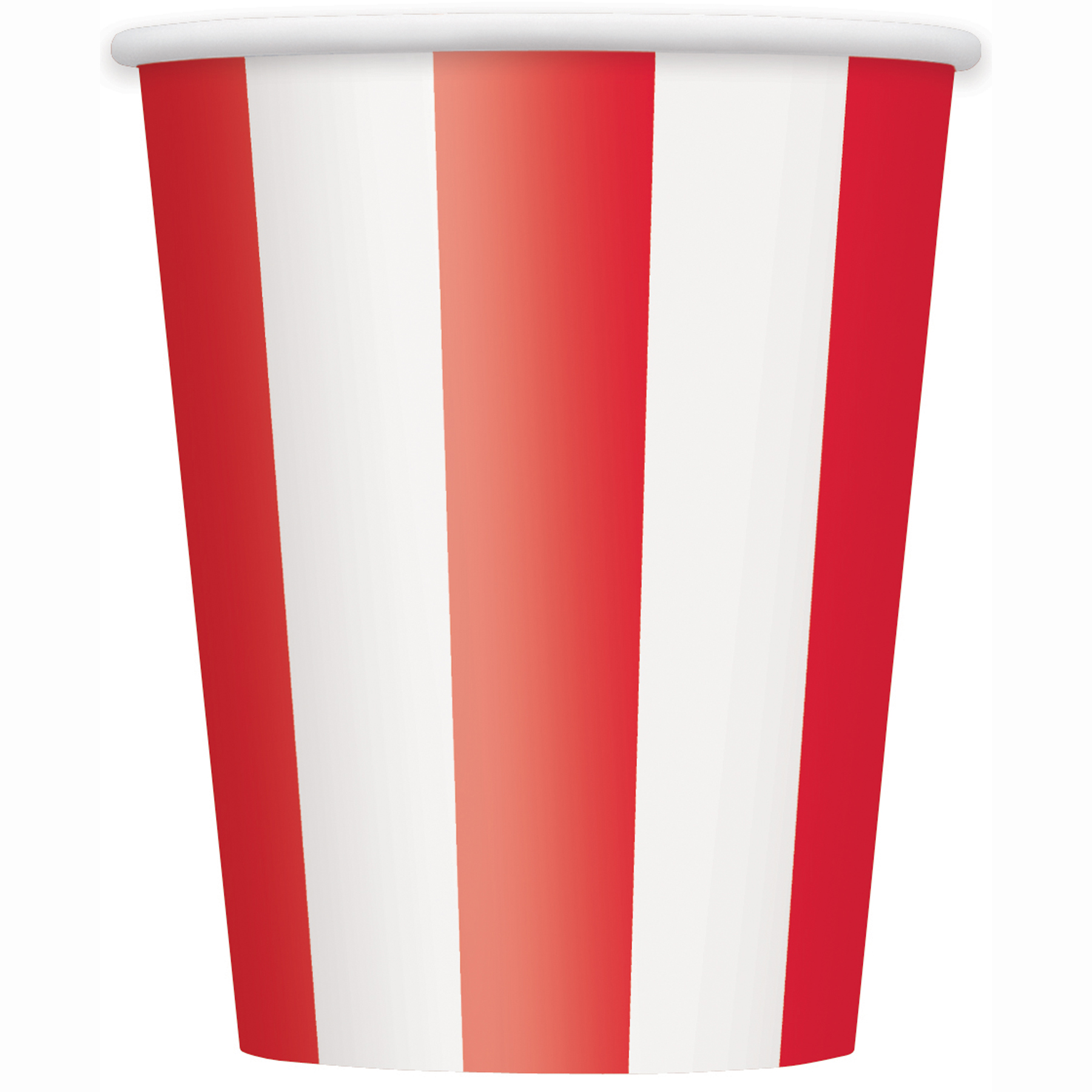 12oz. Red Stripe Paper Cups, 6ct