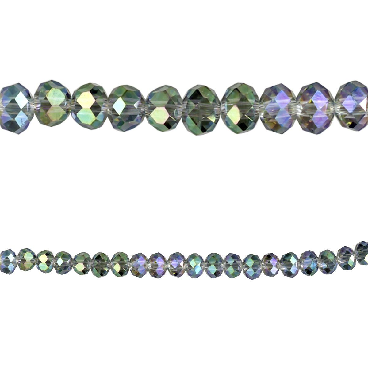 Bead Gallery® Faceted Glass Rondelle Beads, 6mm
