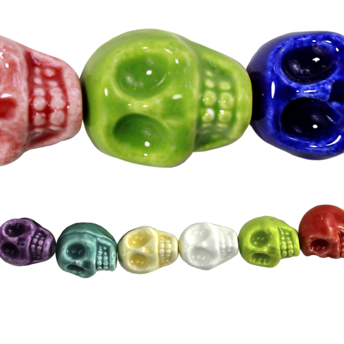 Bead Gallery® Ceramic Skull Beads