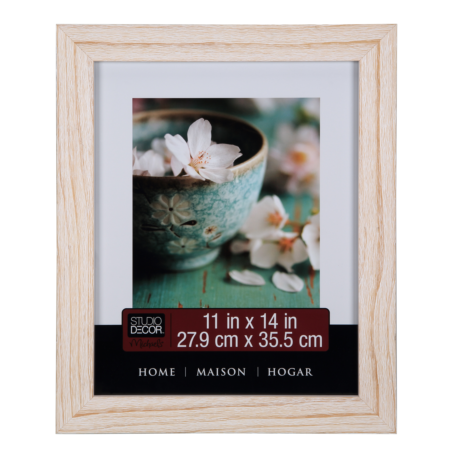 Studio Décor® Home Collection Distressed Frame, White 11" x 14"