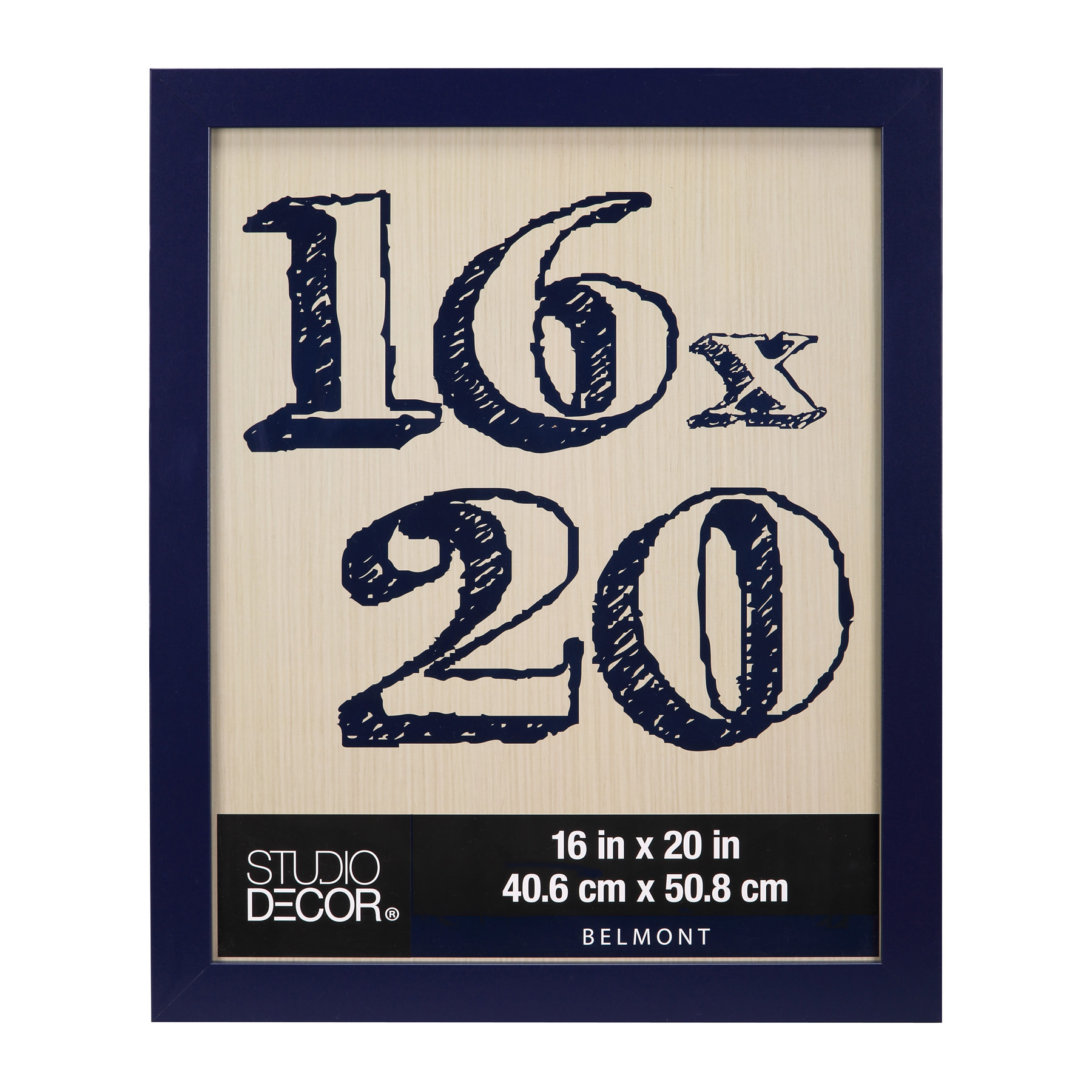 Navy Belmont Frame by Studio Décor®, 16" X 20"