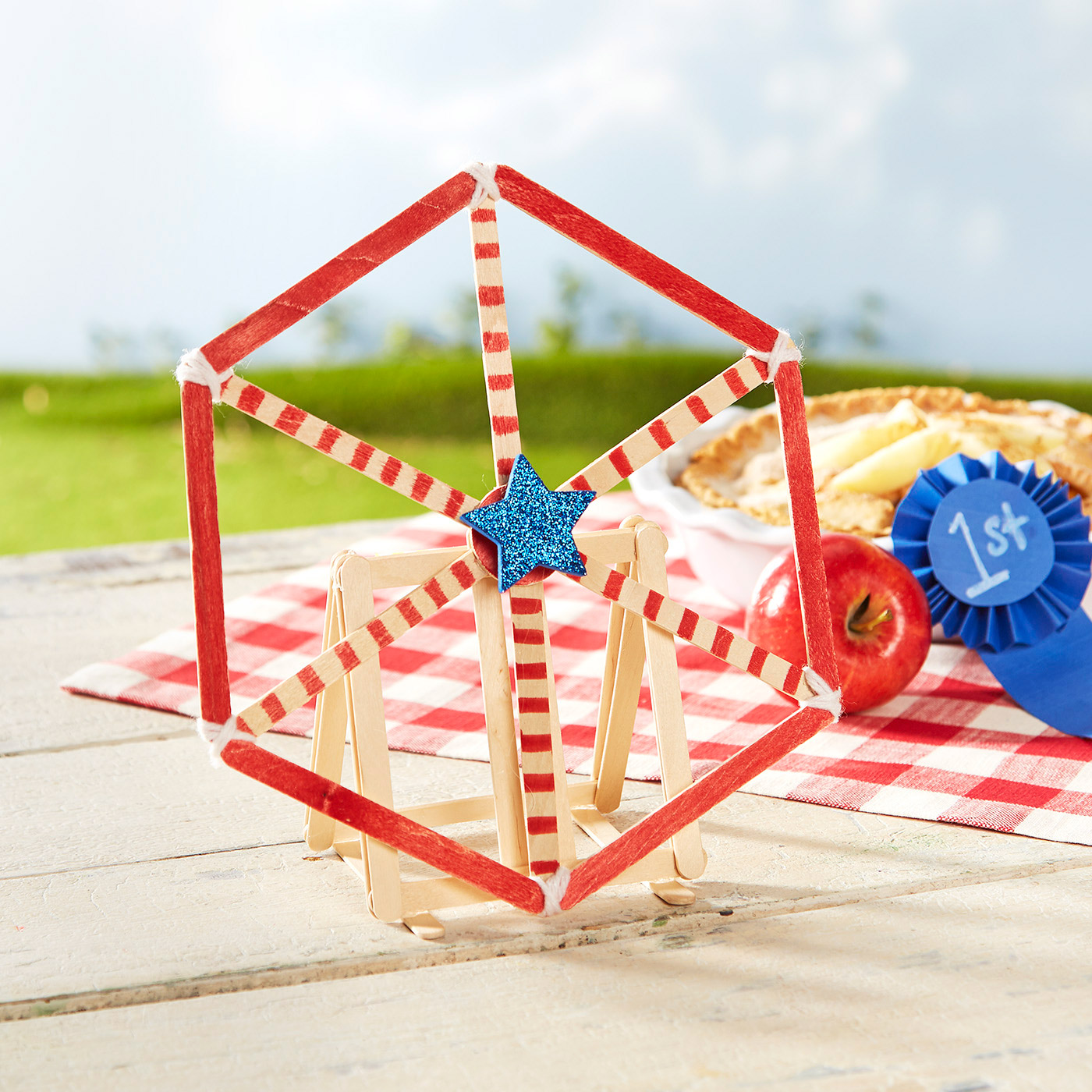 Craft Stick Ferris Wheel