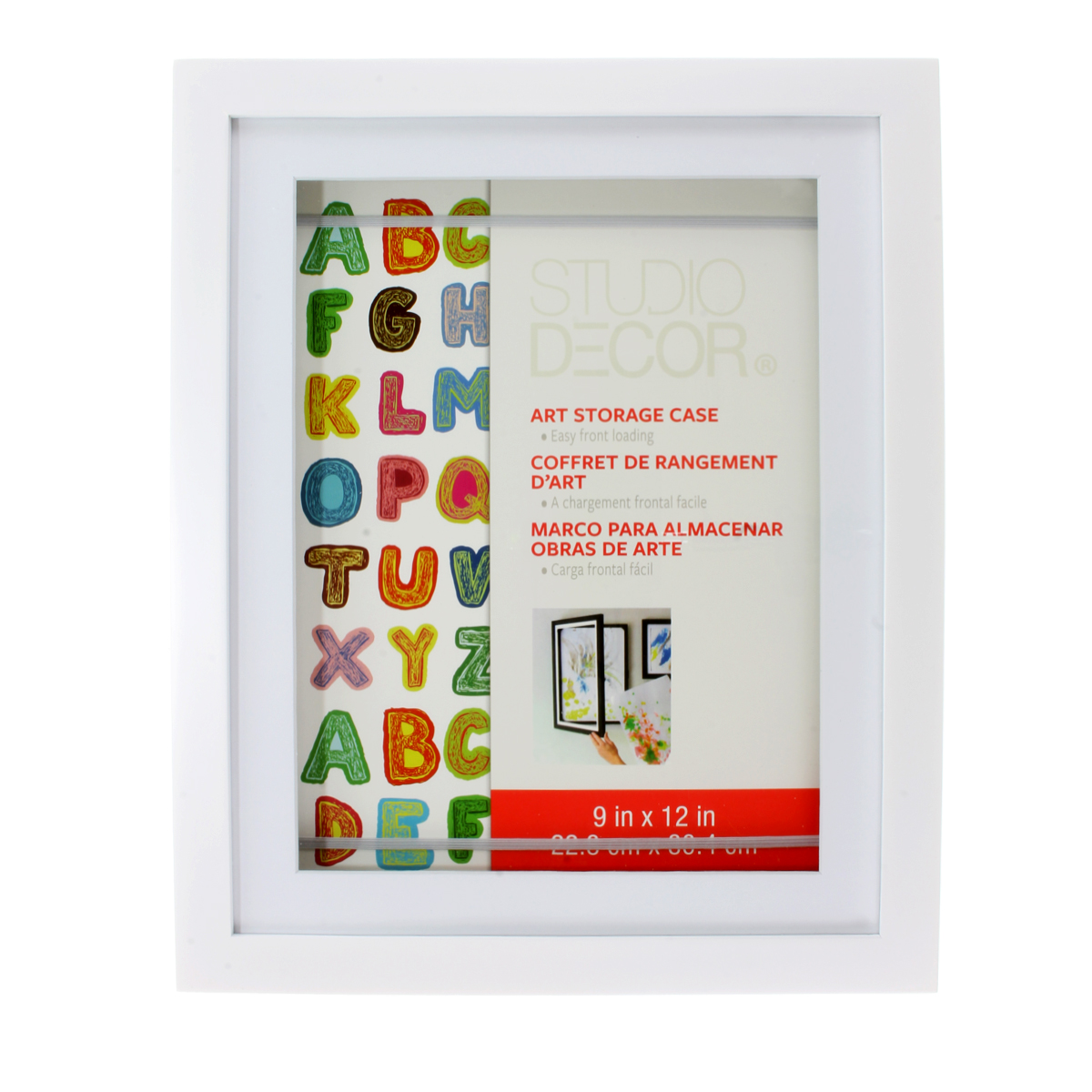 White Art Display Case, 9" x 12" by Studio Décor®