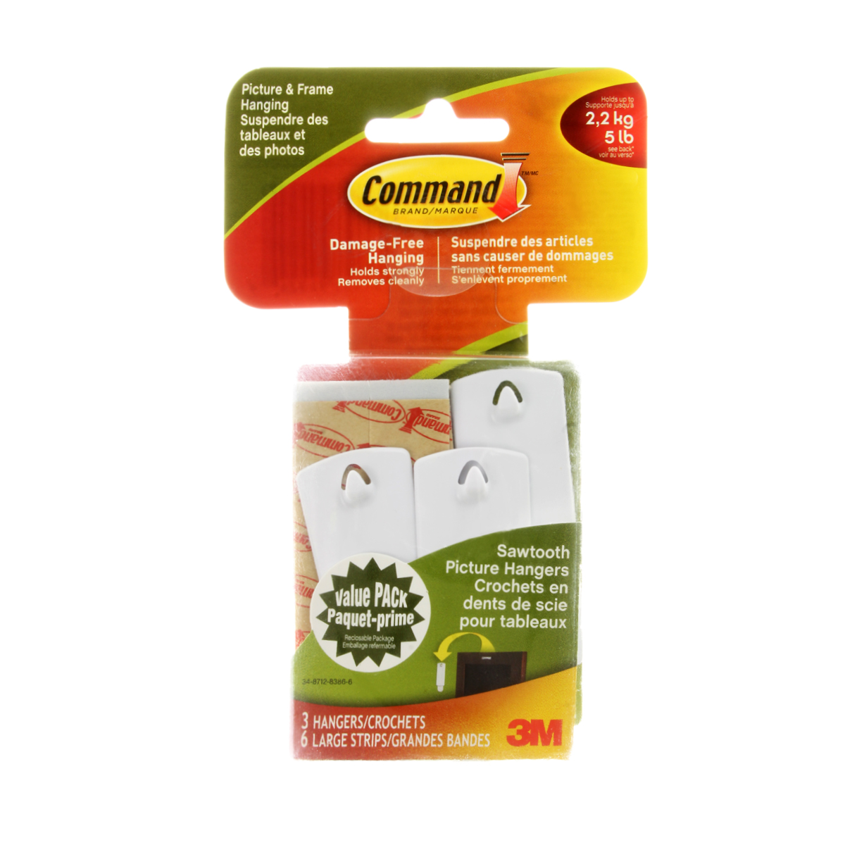 3M Command™ Sawtooth Picture Hangers Value Pack