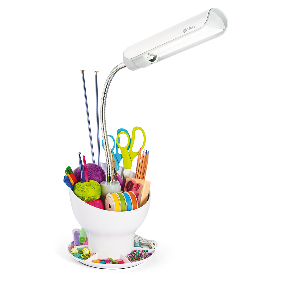 OttLite Craft Space Organizer Lamp