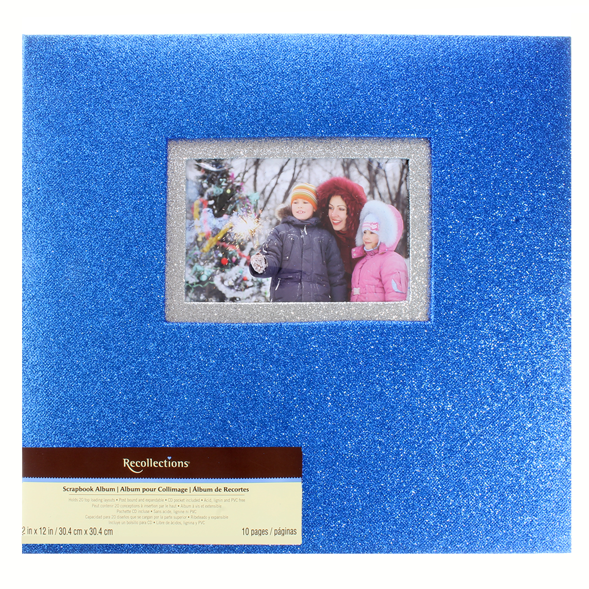 Buy the Blue Glitter Scrapbook Album by Recollections® at Michaels