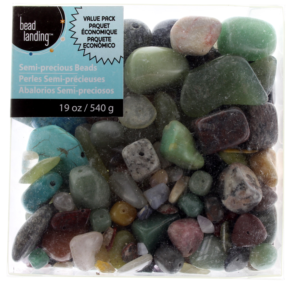 Semi-Precious Mixed Color Beads by Bead Landing