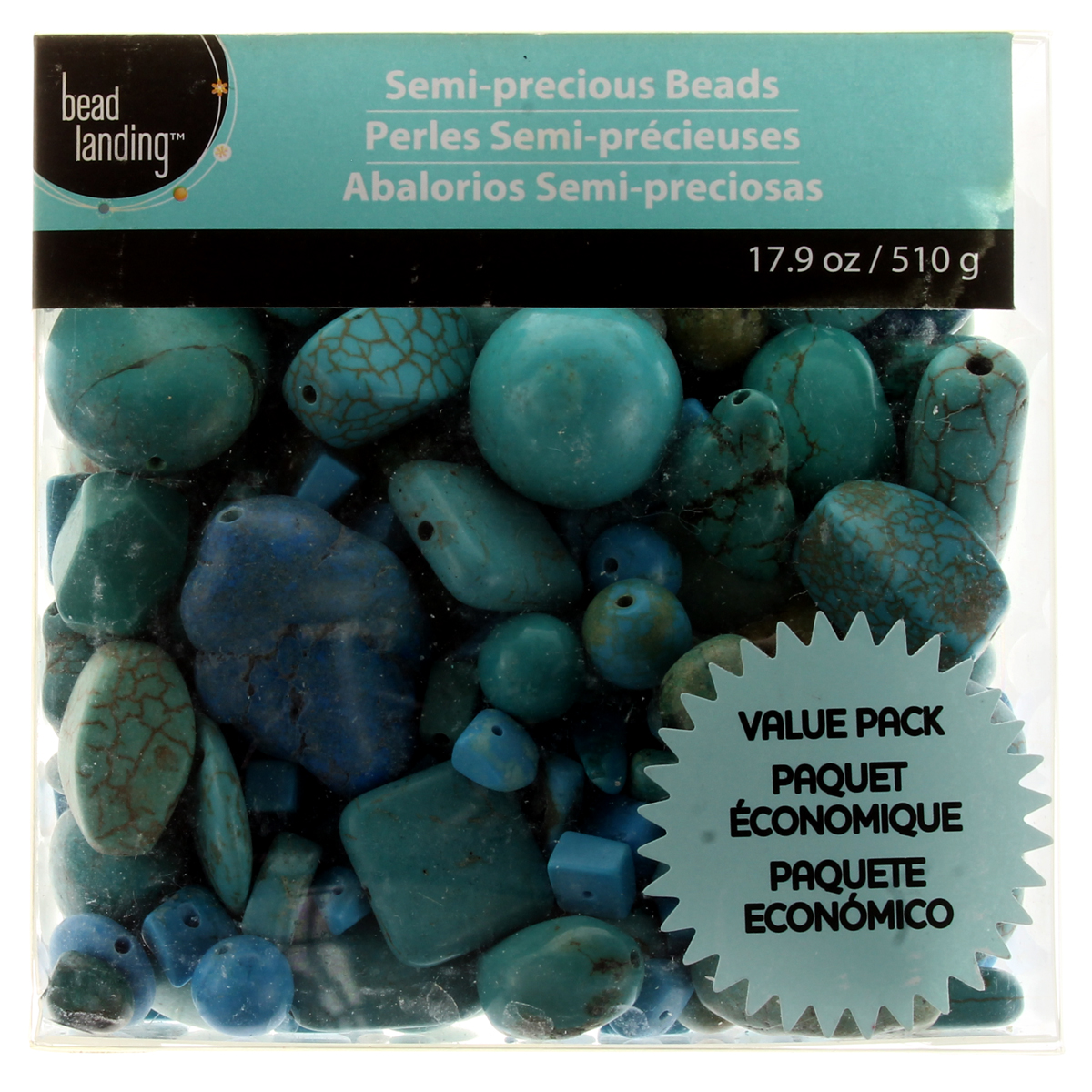 SemiPrecious Turquoise Mix Beads by Bead Landing™