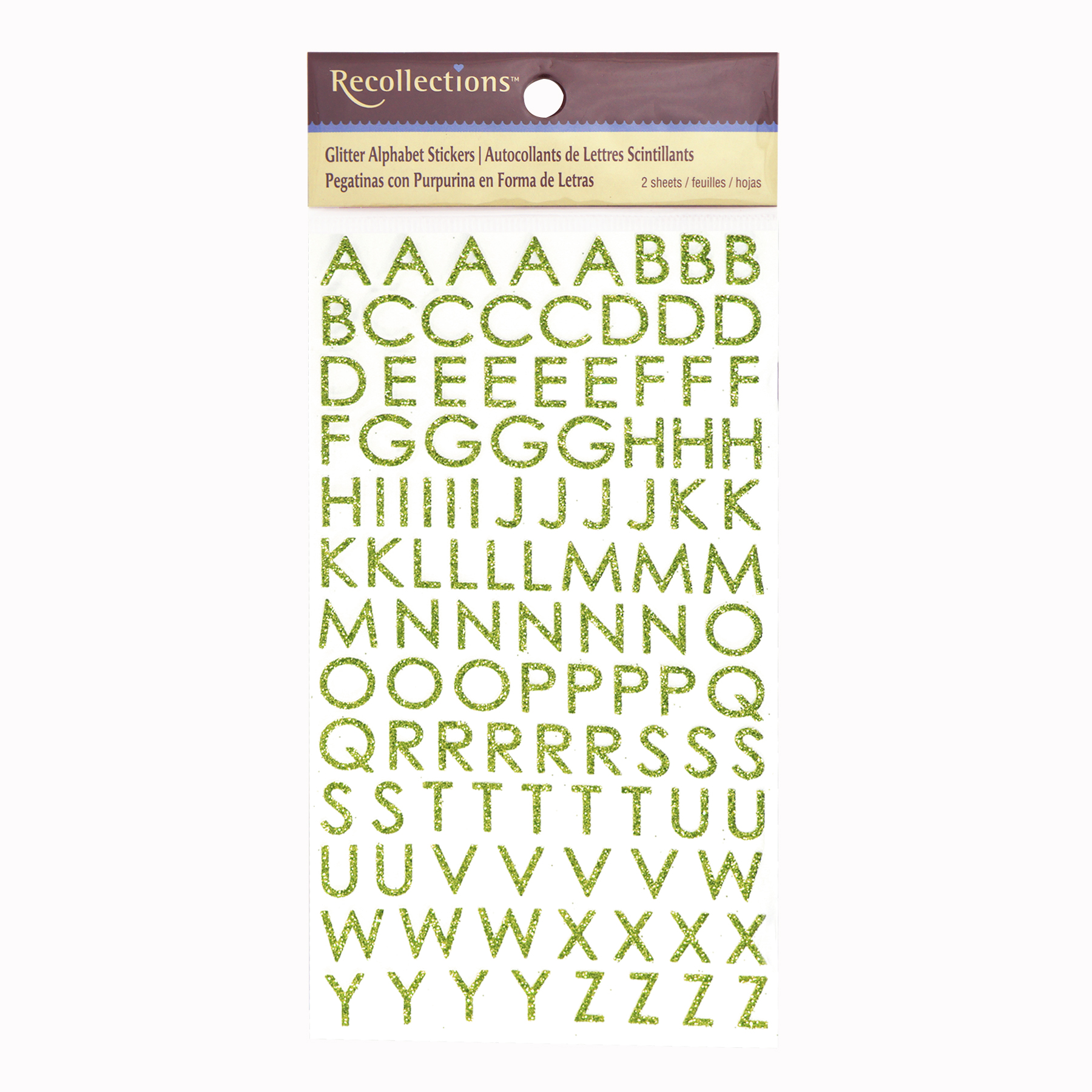 Glitter Block Alphabet Stickers By Recollections™ 5369