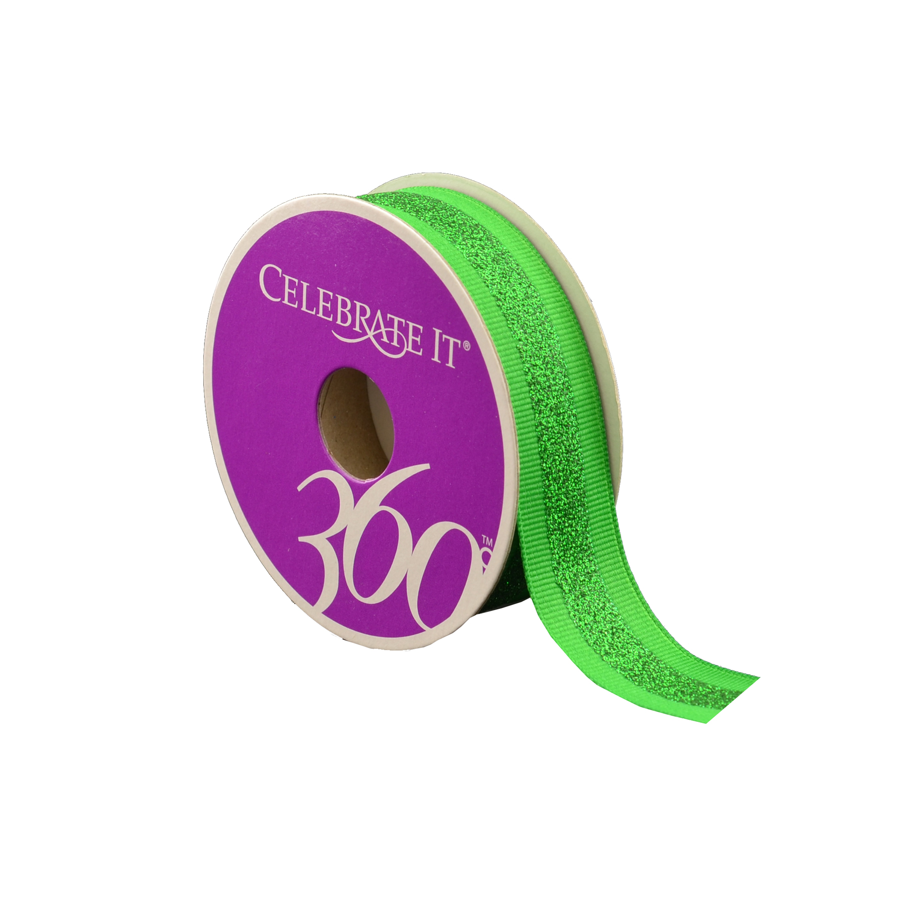 7/8" Grosgrain Glitter Strip Ribbon by Celebrate It 360&deg;