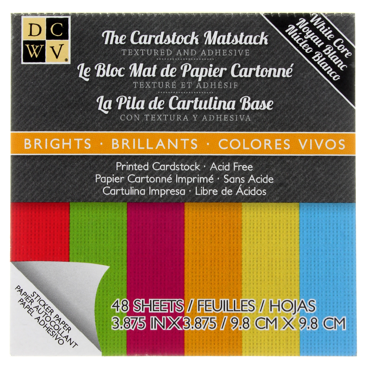 3" x 3" Adhesive Cardstock Matstack by DCWV®