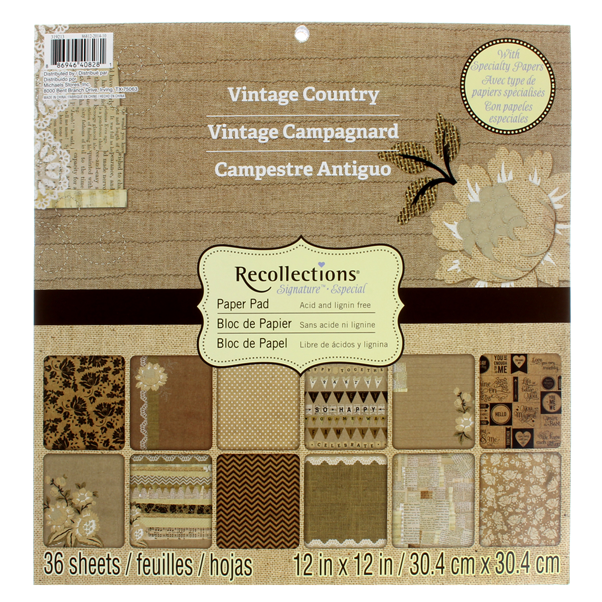 Vintage Country Paper Pad by Recollections®