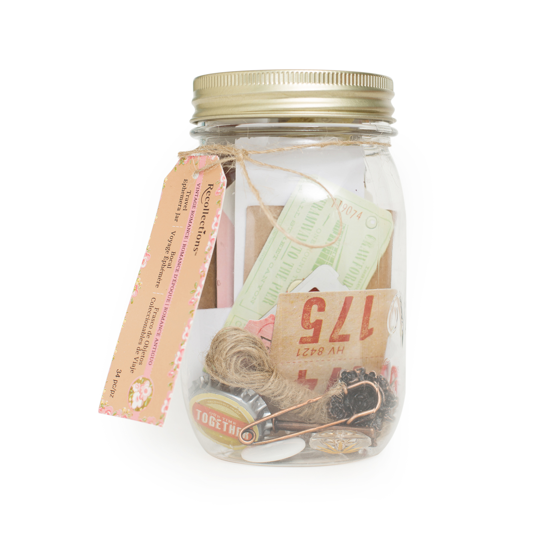 Shop For The Vintage Romance Travel Ephemera Jar By Recollections™ At 