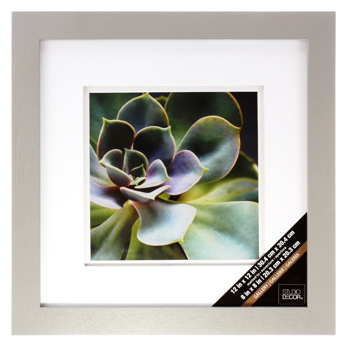 Grey Gallery Wall Frame with Double Mat by Studio Décor®