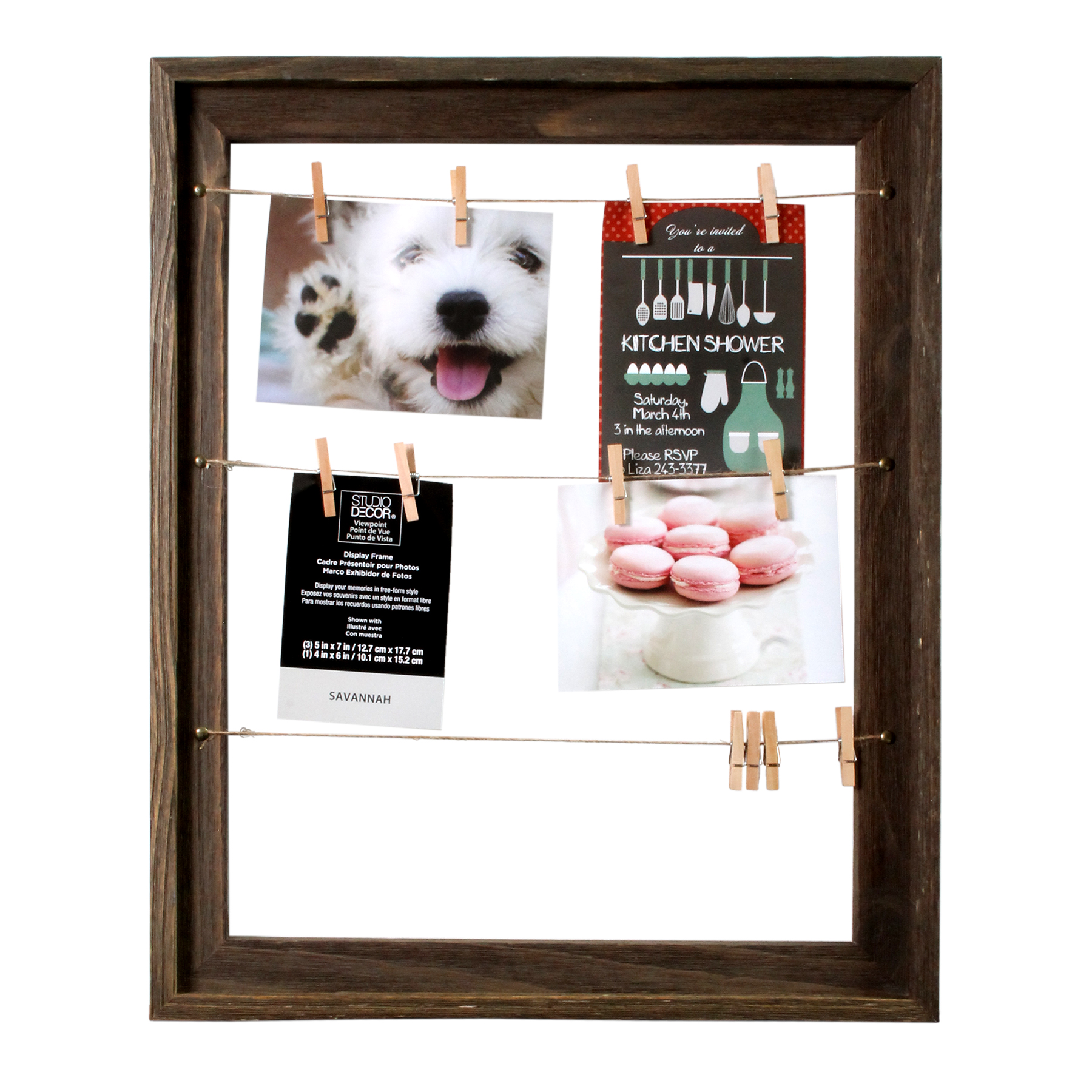 Gray Wash Photo Display by Studio Decor Viewpoint Savannah