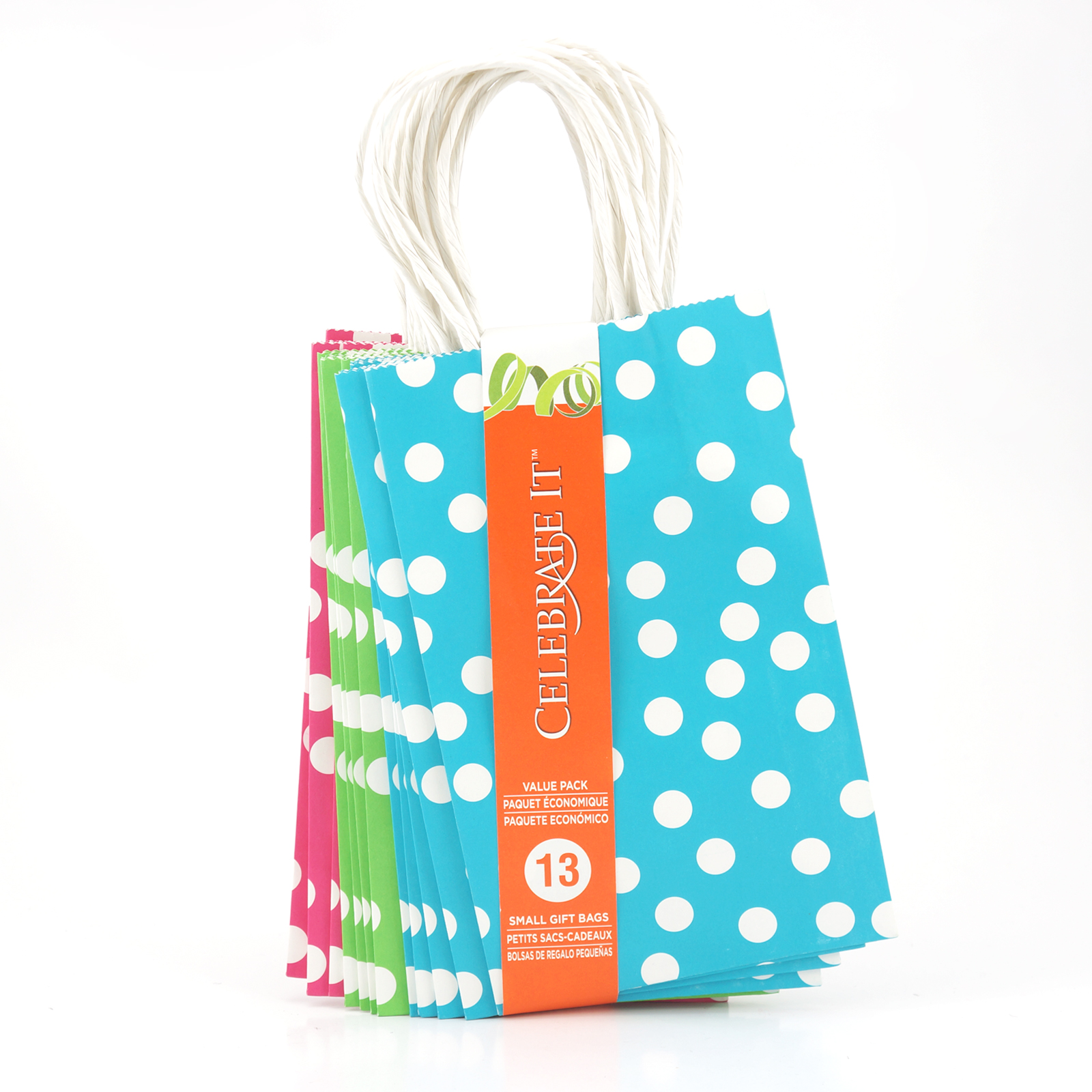 Gift Bags by Celebrate It™, Assorted Polka Dots