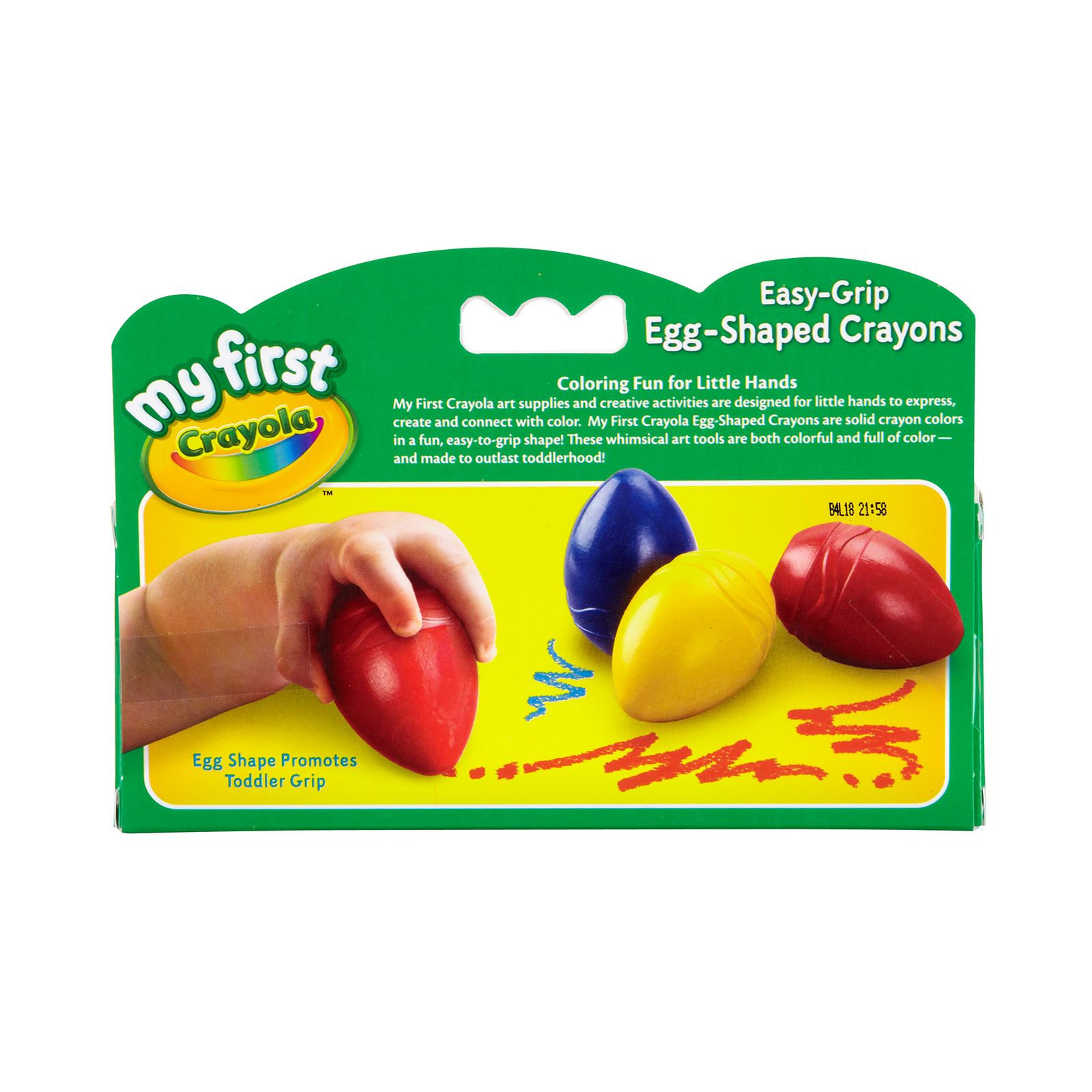 My First Crayola® Scribbled Egg Crayons