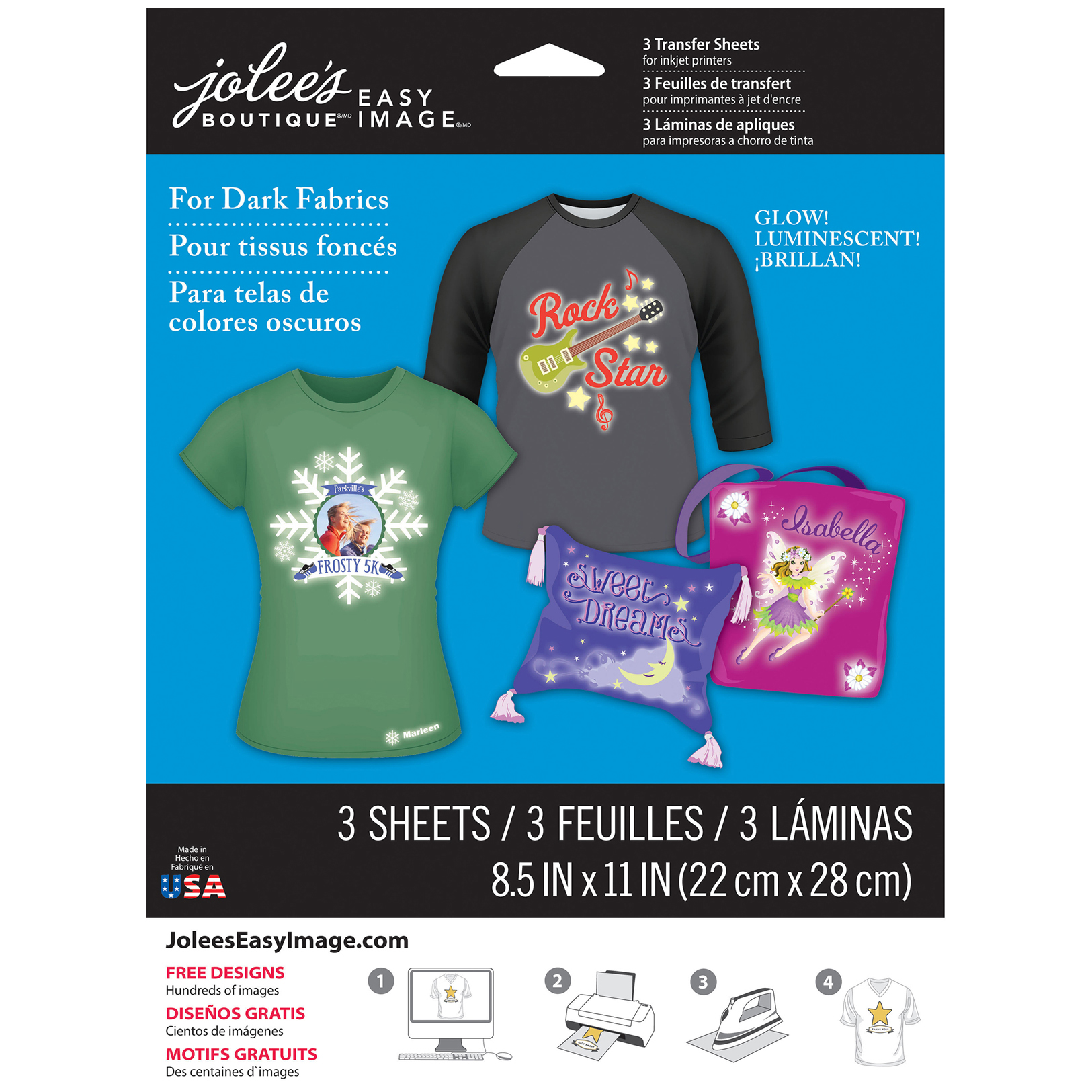 Jolee's Boutique® Easy Image® Transfer Paper, Glow In The Dark for Dark