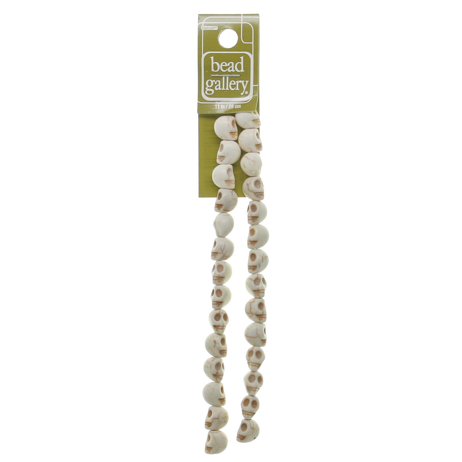 Buy the Halcraft® Bead Gallery® Stone Skull Beads, White at Michaels