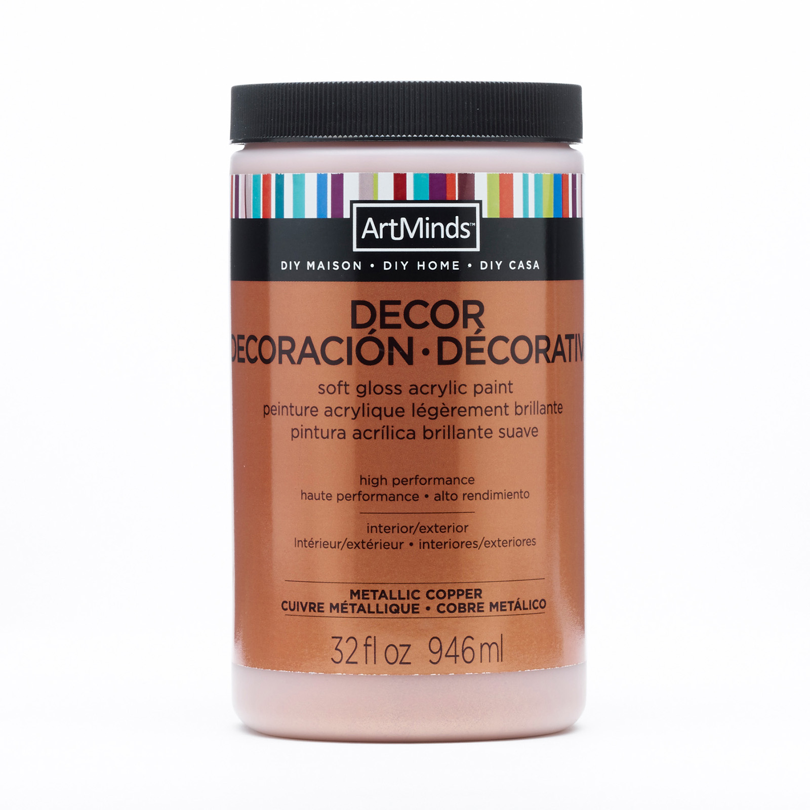 DIY Home Décor Acrylic Metallic Paint by ArtMinds®, 32oz.