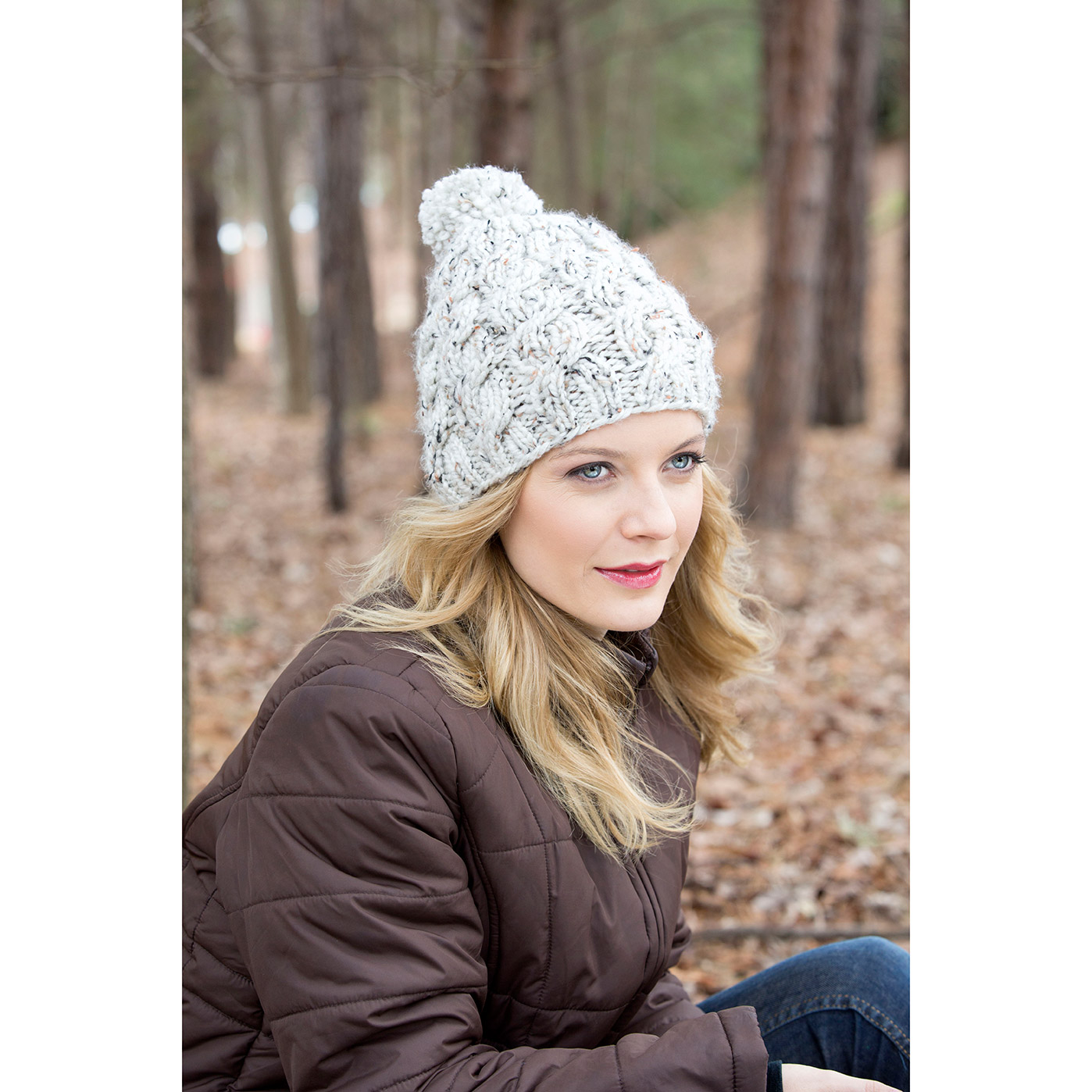 Loops & Threads® Charisma™ Chunky Cable and Rib Knit Hat