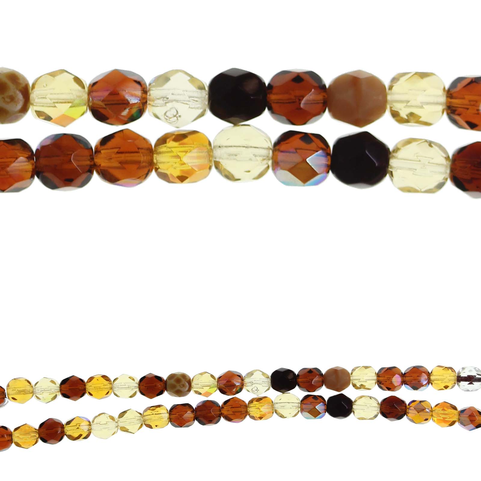 Buy The Bead Gallery® Czech Glass Mixed Faceted Beads Amber At Michaels 