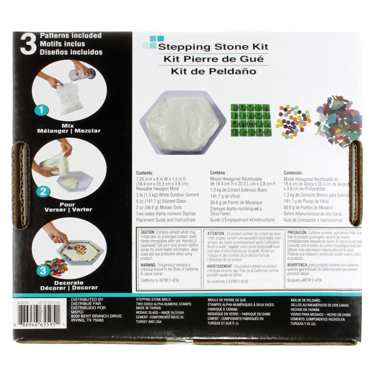 Hexagon Stepping Stone Kit by ArtMinds™, 8"