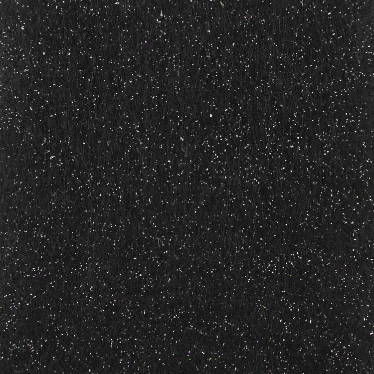 Black Glitter Felt