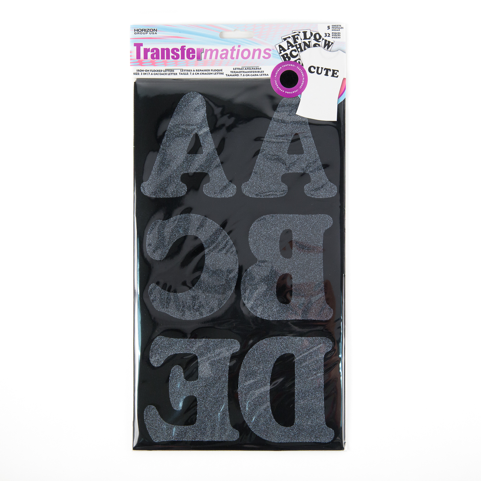 Find The Horizon® Transfermations™ Iron On Flocked Letters In Cooper Black Script At Michaels