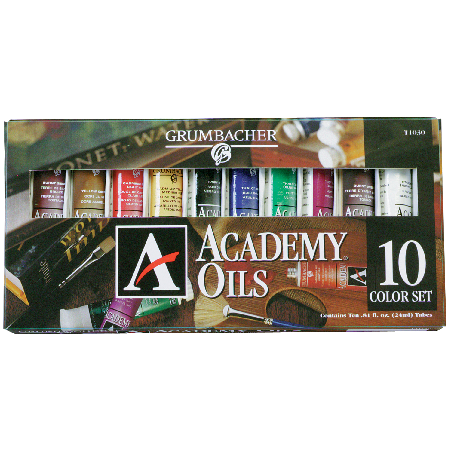 Grumbacher Academy Oil Color Set Academy Oil 10Color Set