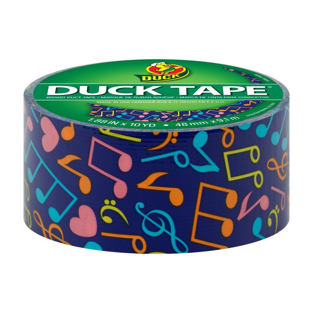 Buy the Duck Tape® Brand Printed Duct Tape, Musical Notes at Michaels