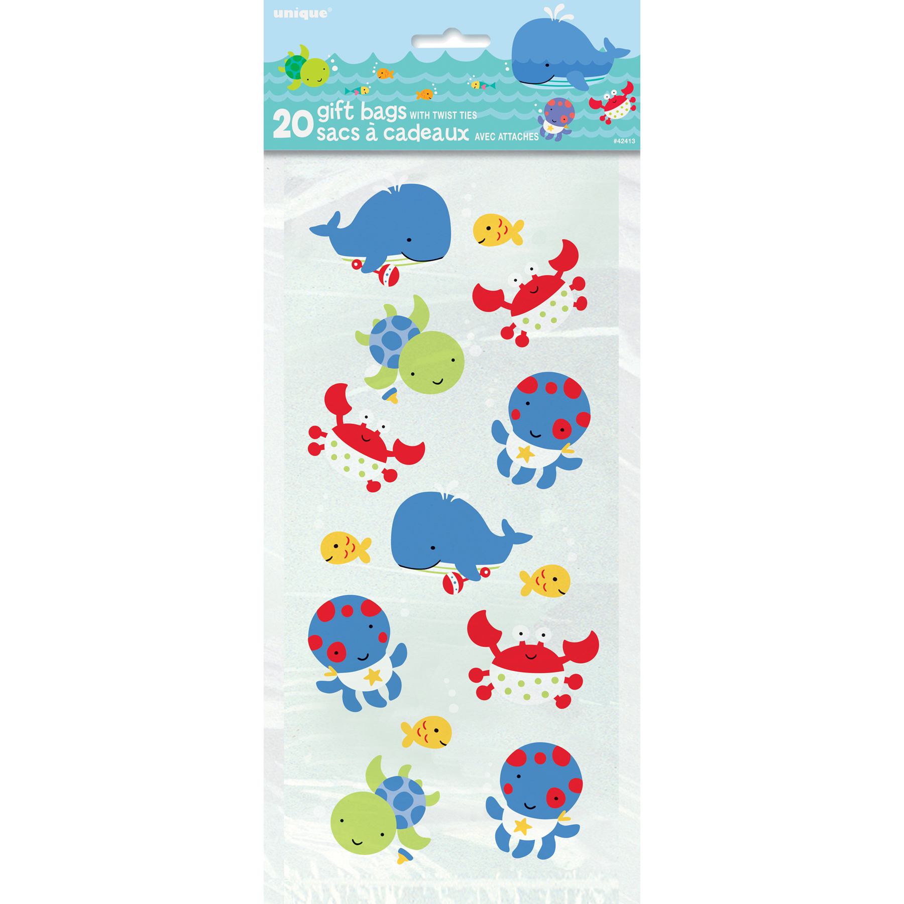 Under The Sea Cellophane Bags 1st Birthday Party