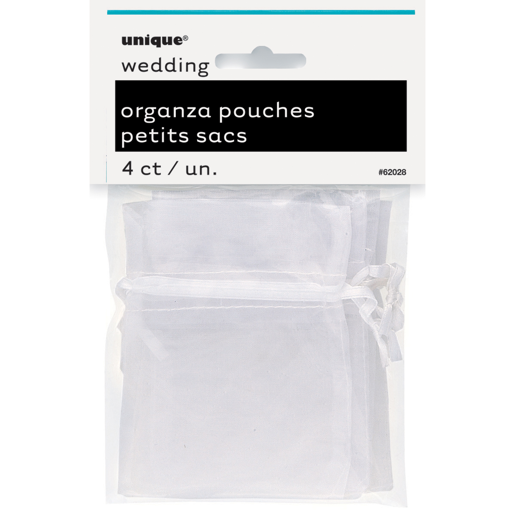 White Organza Pouches White Party Supplies & Favor Bags