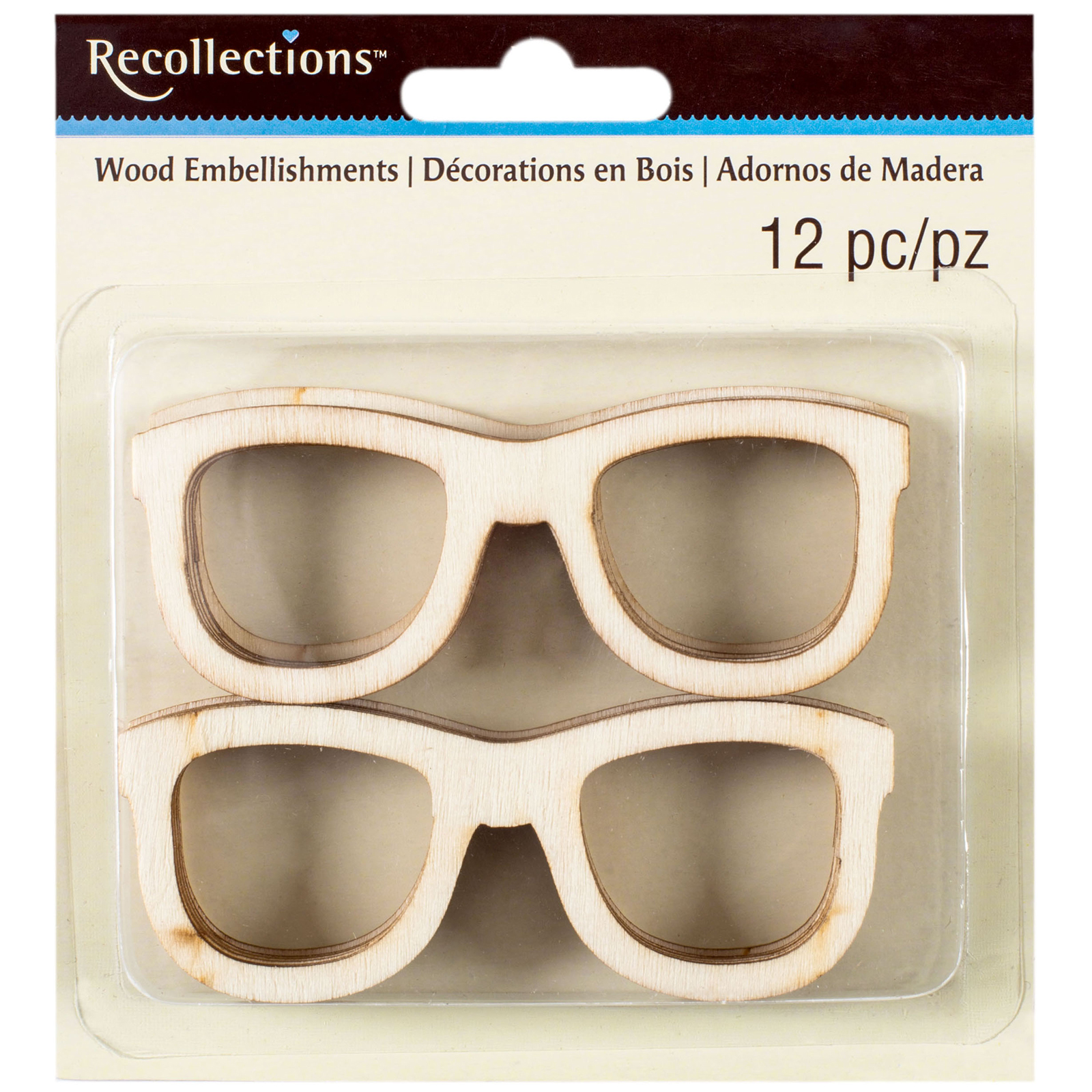 Buy the Sunglasses Wood Veneer Embellishments by Recollections™ at Michaels