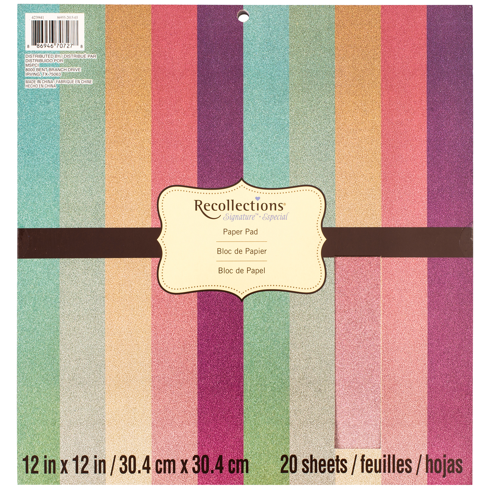 Find the Signature™ Ombre Glitter Paper Pad by Recollections® at Michaels